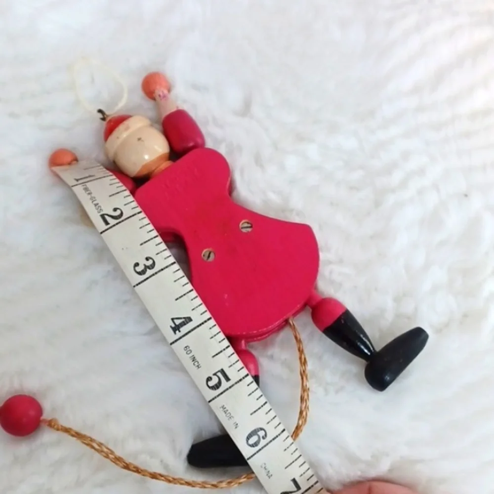 Santa Vintage Wooden TOY ‎ Ornament